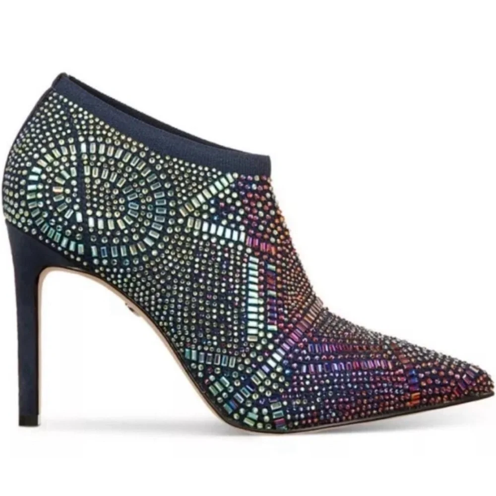 Thalia Sodi Women's Blue Karmen Ankle Booties new size 10M